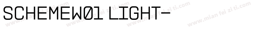 SchemeW01 Light字体转换